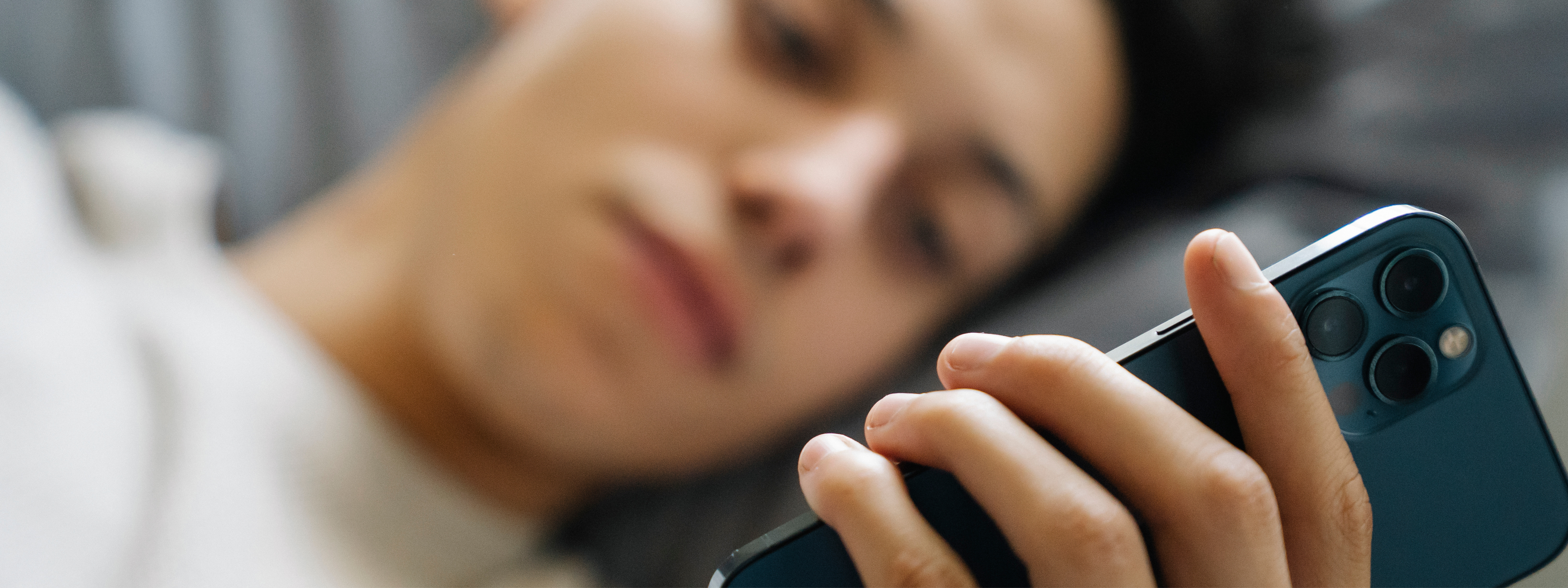 Young man with phone
